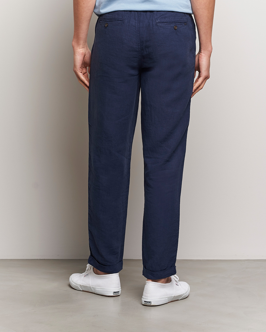 Men | Trousers | Polo Ralph Lauren | Prepster Linen Trousers Newport Navy