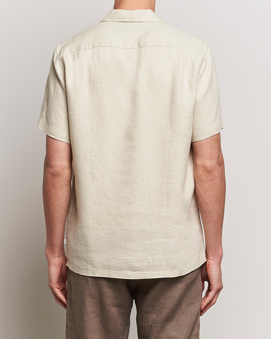 Men | Shirts | Samsøe Samsøe | Saavan Linen Short Sleeve Shirt Castle Wall