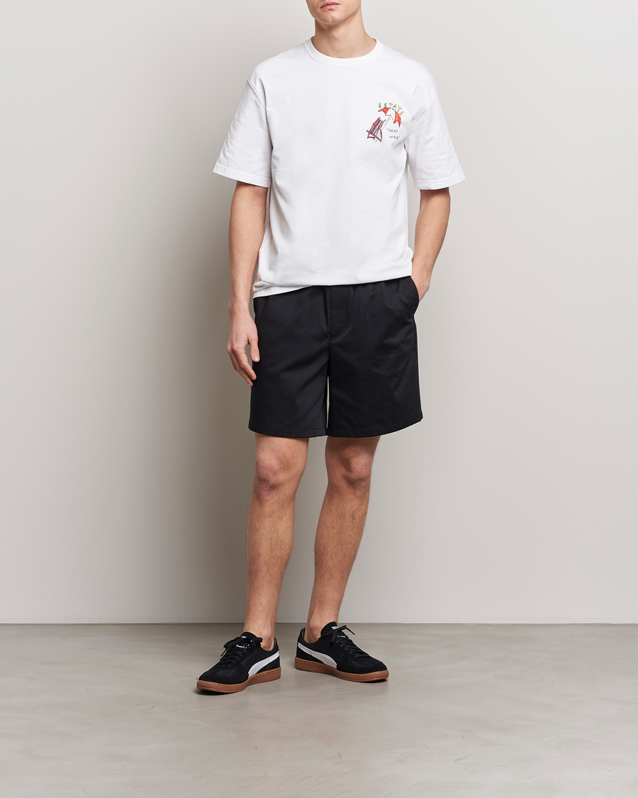 Men | T-Shirts | Samsøe Samsøe | Sagiotto Printed Crew Neck T-Shirt White Estate