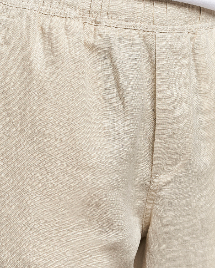 Men | Trousers | Samsøe Samsøe | Sajabari Linen Drawstring Trousers Castle Wall