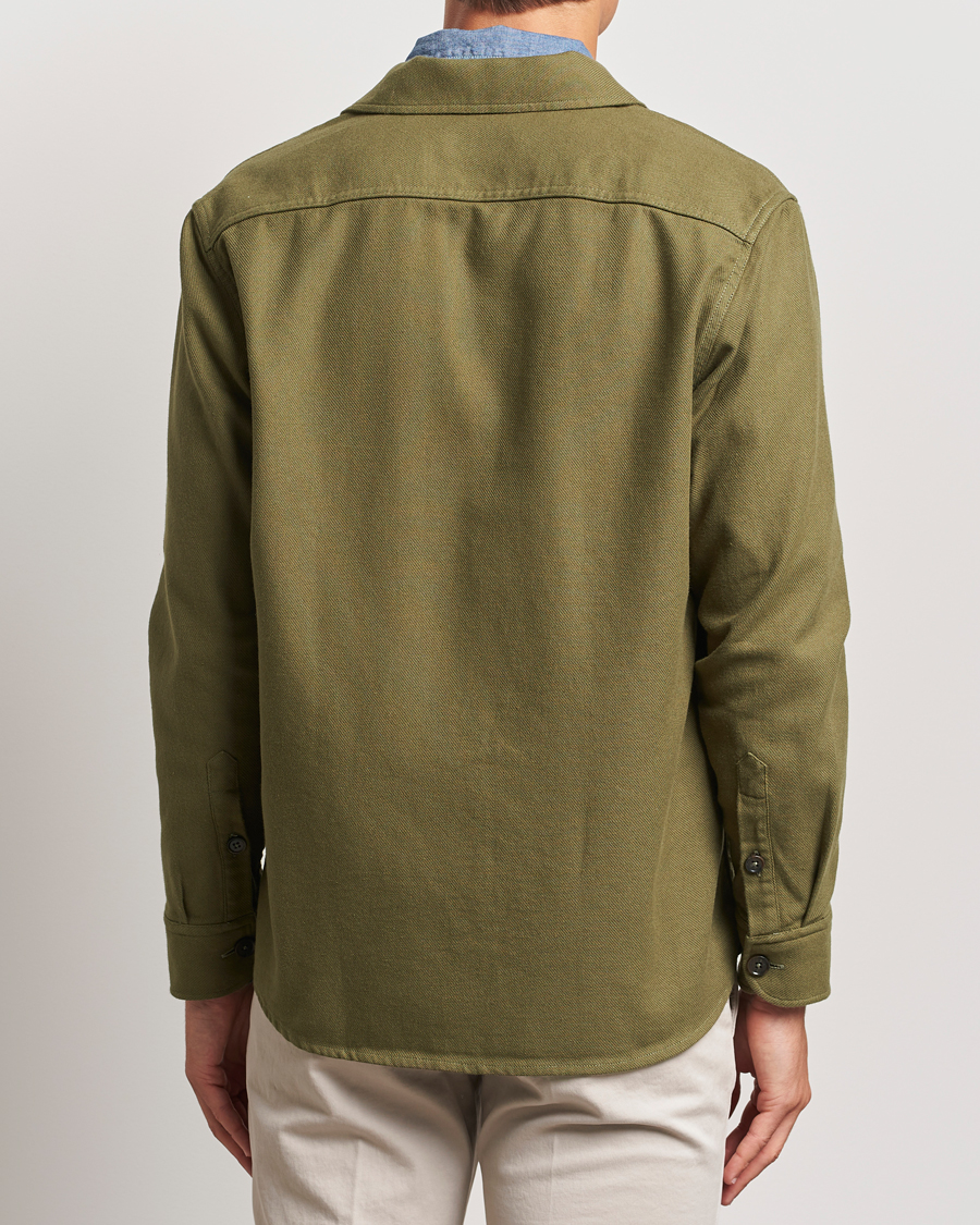 Men | Shirts | Grigio | Heavy Twill Overshirt Military
