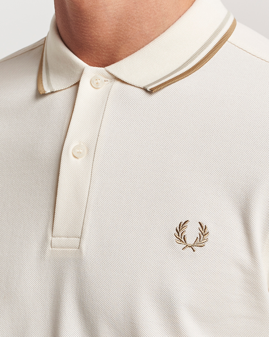 Men | Polo Shirts | Fred Perry | Twin Tipped Polo Shirt Ecru