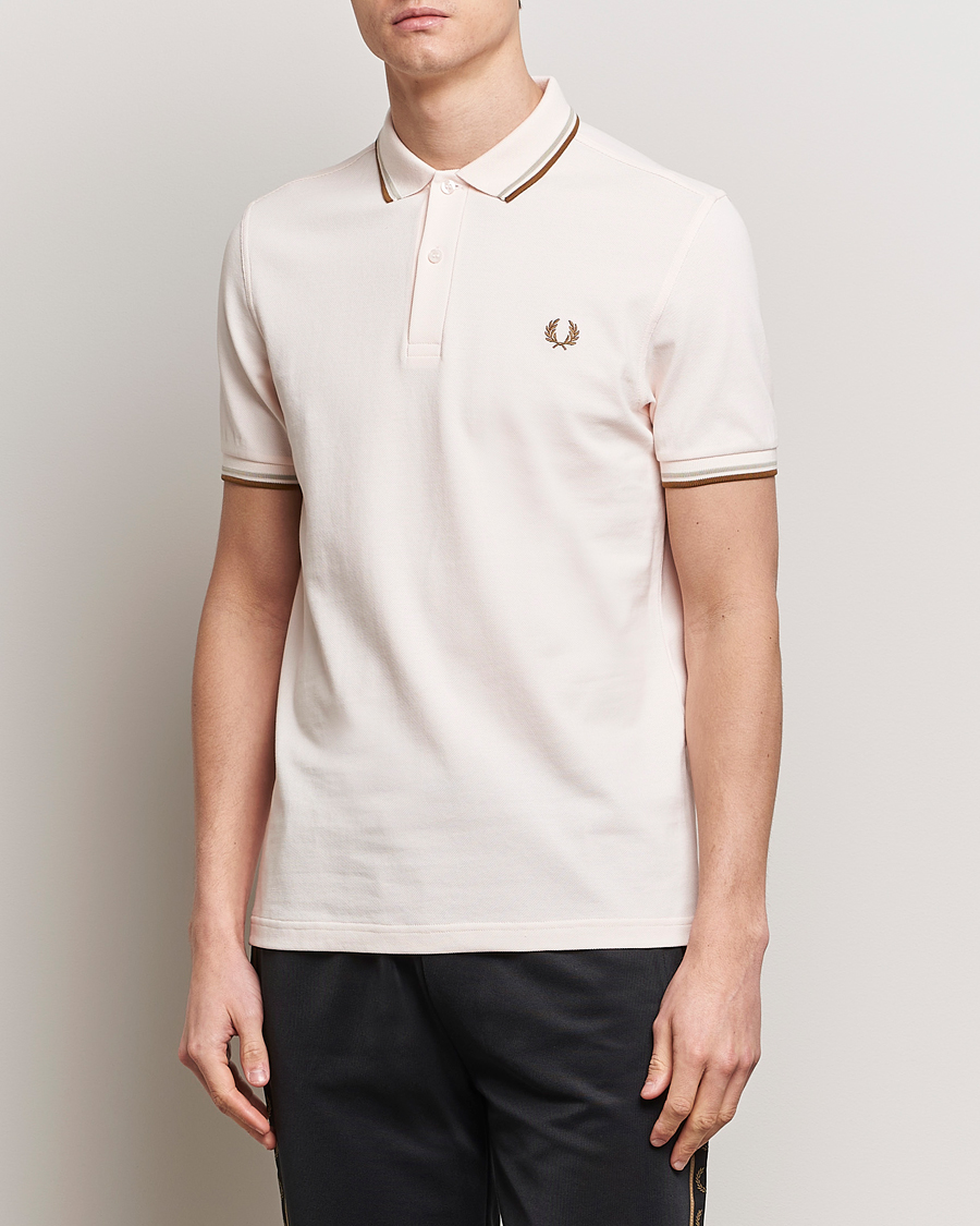 Men | New product images | Fred Perry | Twin Tipped Polo Shirt Silky Peach