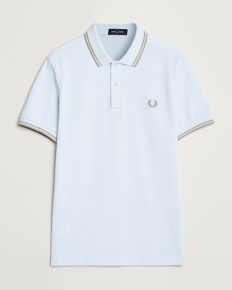 Men | Polo Shirts | Fred Perry | Twin Tipped Polo Shirt Light Ice