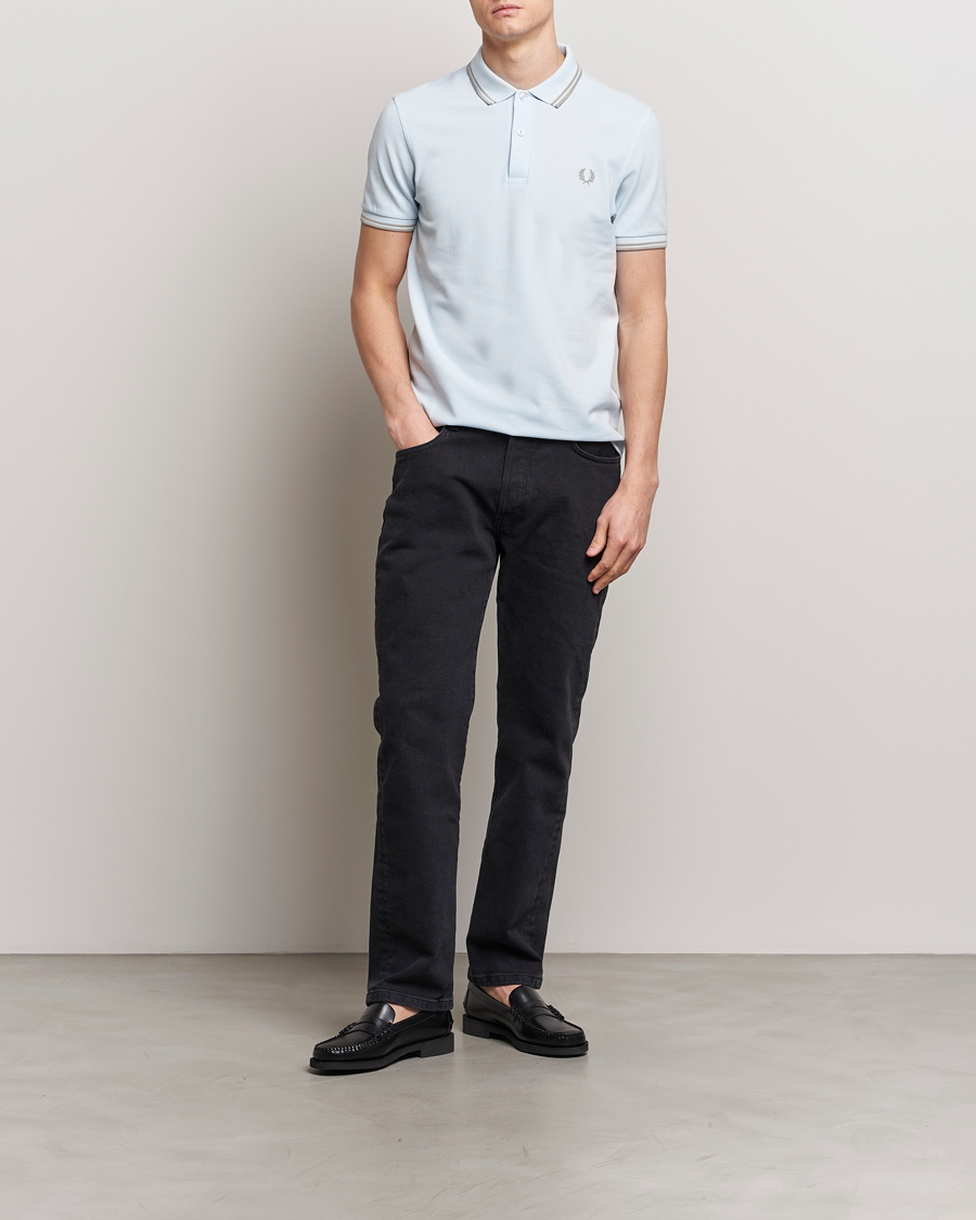 Men | Polo Shirts | Fred Perry | Twin Tipped Polo Shirt Light Ice