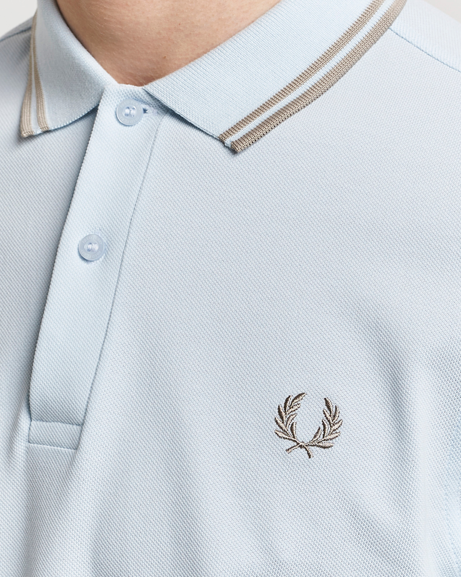 Men | Polo Shirts | Fred Perry | Twin Tipped Polo Shirt Light Ice