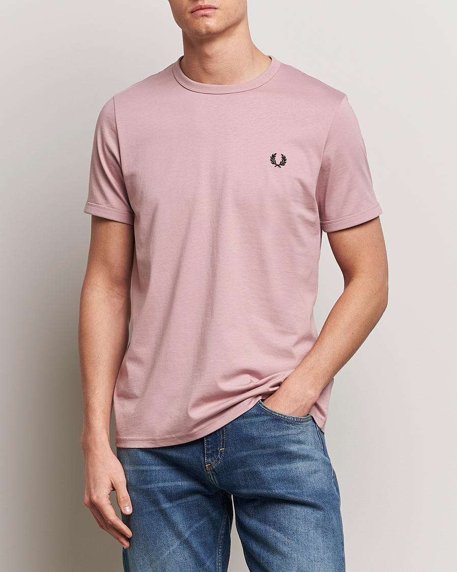 Men | Fred Perry | Fred Perry | Ringer T-Shirt Dusty Rose Pink