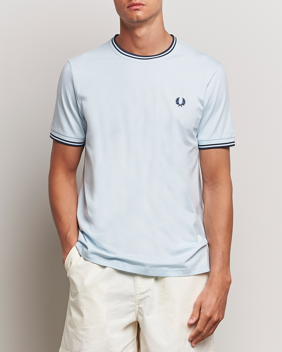 Herre |  | Fred Perry | Twin Tipped T-Shirt Light Ice