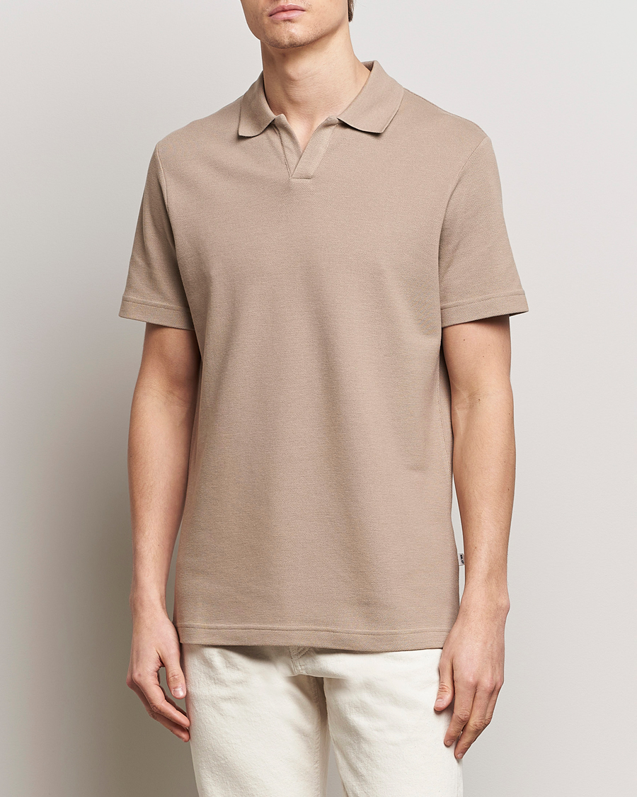 Men | Short Sleeve Polo Shirts | NN07 | Paul Polo Greige