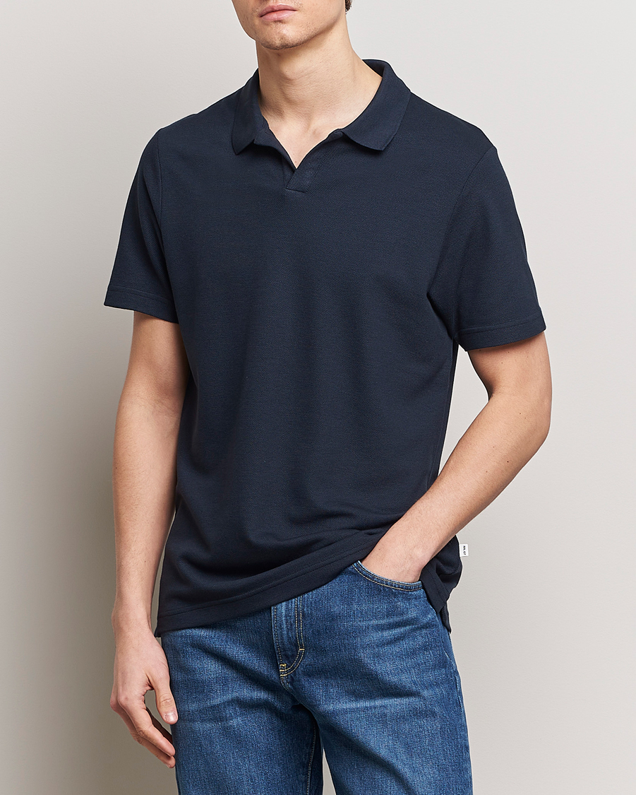 Men | Short Sleeve Polo Shirts | NN07 | Paul Polo Navy Blue