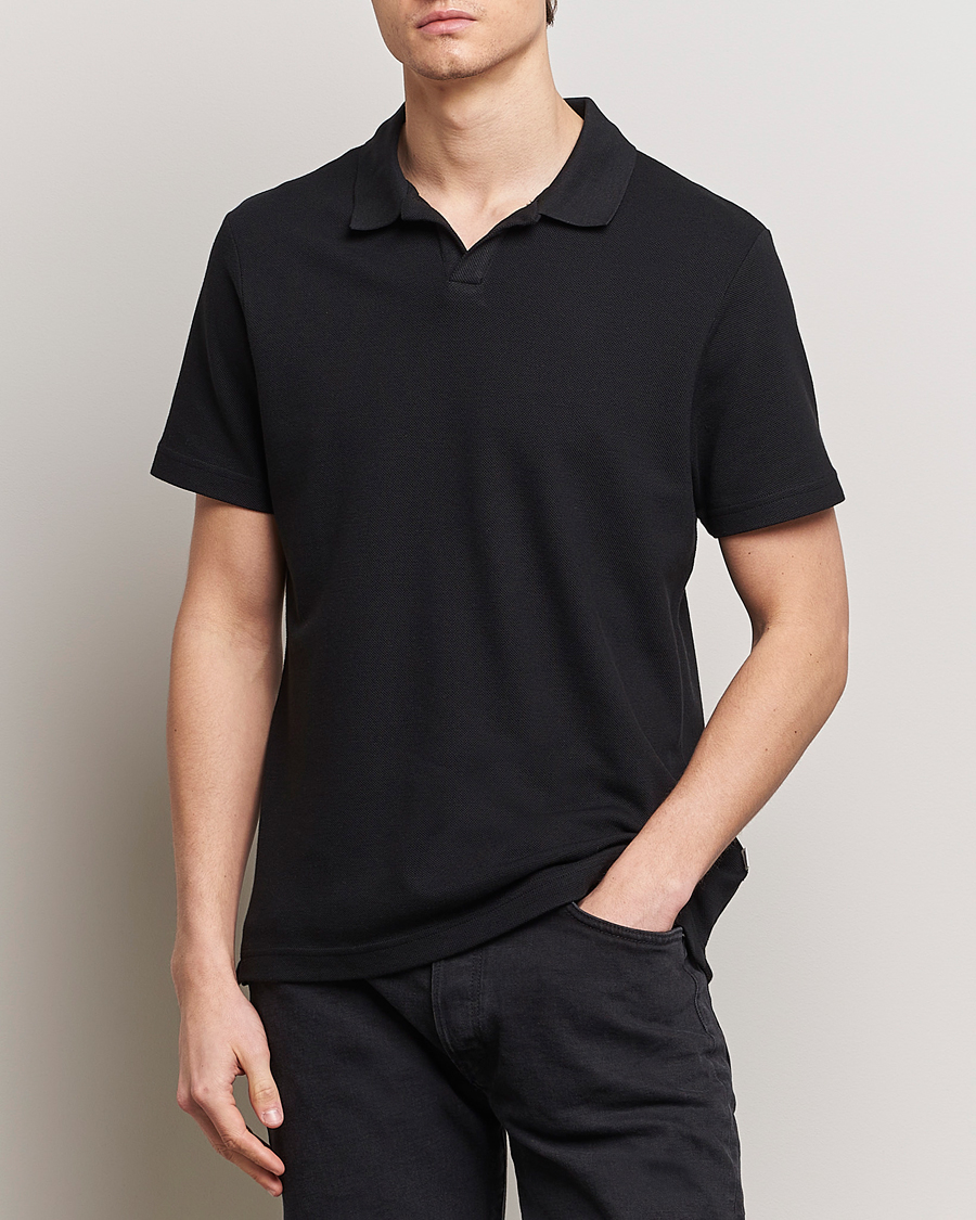 Men | Short Sleeve Polo Shirts | NN07 | Paul Polo Black