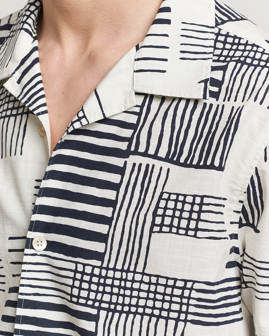 Men | Shirts | NN07 | Ole Printed Short Sleeve Shirt Black Multi