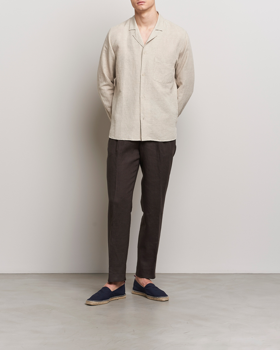 Men | Shirts | Oscar Jacobson | Helios Reg Shirt Beige