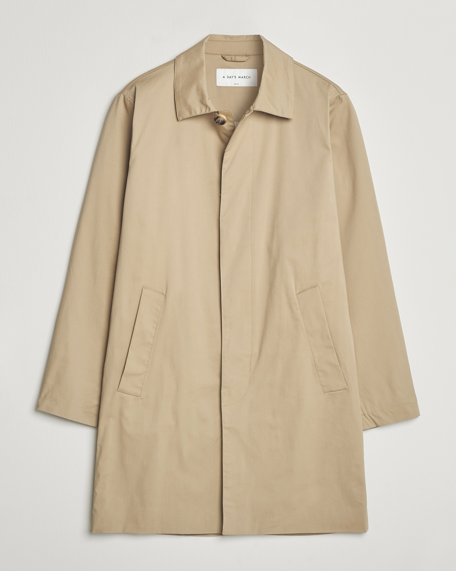 Men | Coats & Jackets | A Day's March | Duster Car Coat Khaki