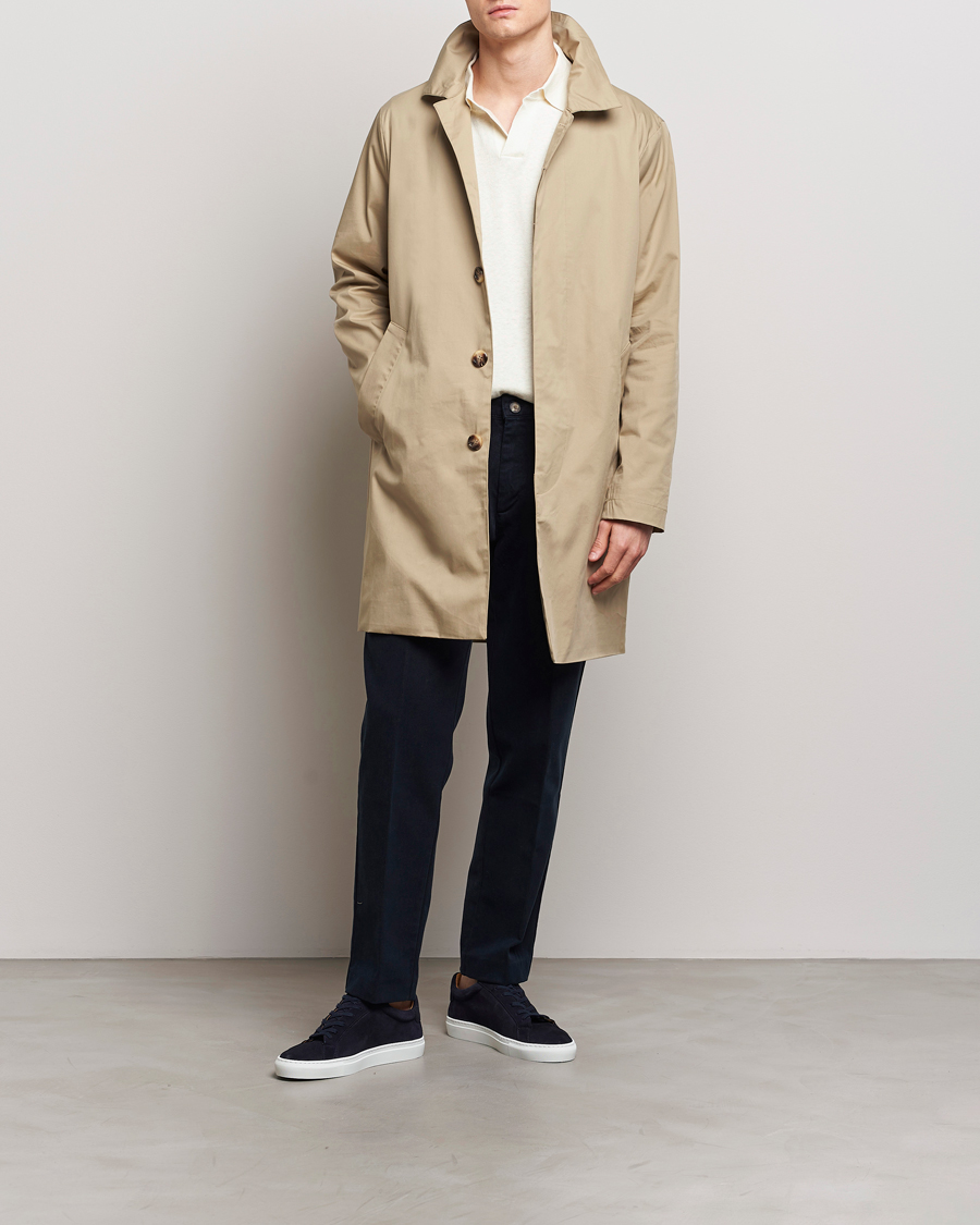 Men | Coats & Jackets | A Day's March | Duster Car Coat Khaki