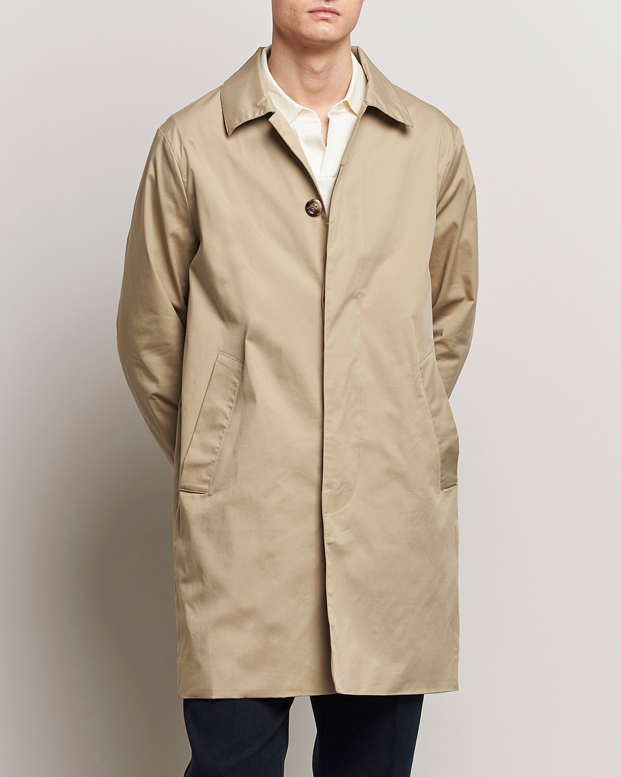 Men | Spring Jackets | A Day's March | Duster Car Coat Khaki