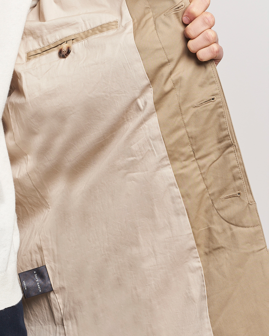 Men | Coats & Jackets | A Day's March | Duster Car Coat Khaki