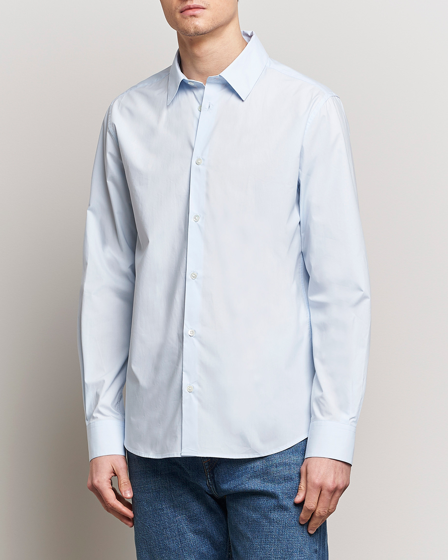 Men | A Day's March | A Day's March | Tipton Poplin Shirt Sky Blue