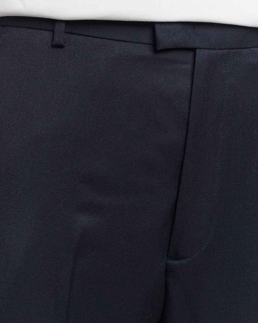 Men | Trousers | A Day's March | Edward Relaxed Wool Trousers Navy
