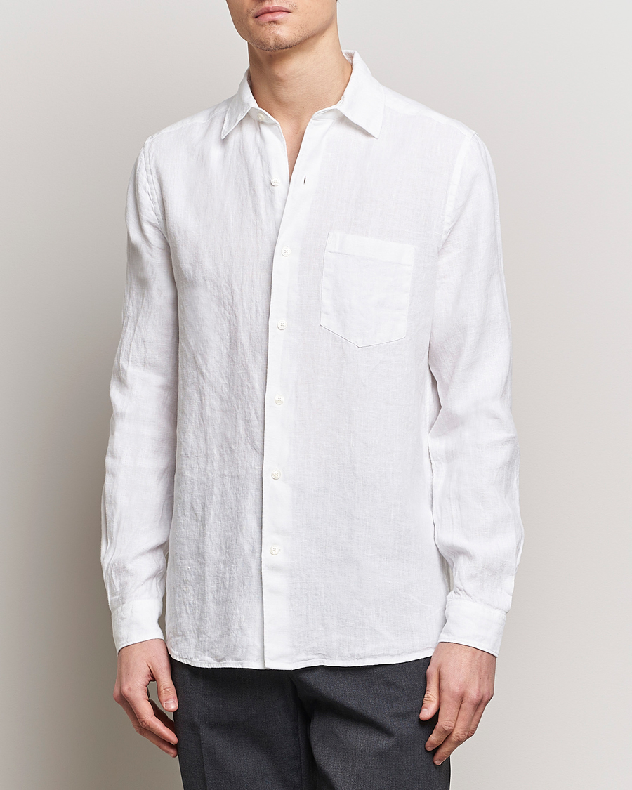 Homme |  | A Day\'s March | Abu Linen Shirt White
