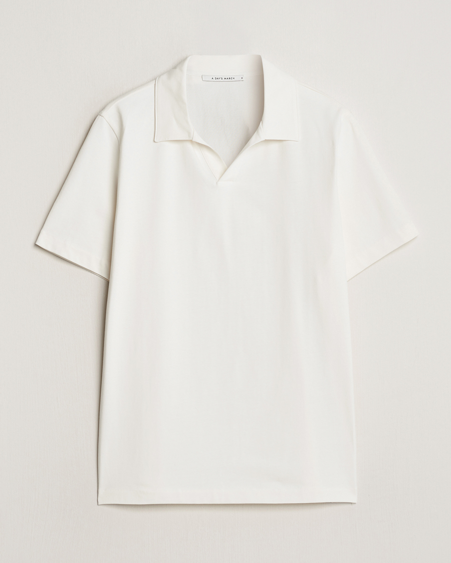 Men | Polo Shirts | A Day's March | Greylock Jersey Polo Sugar