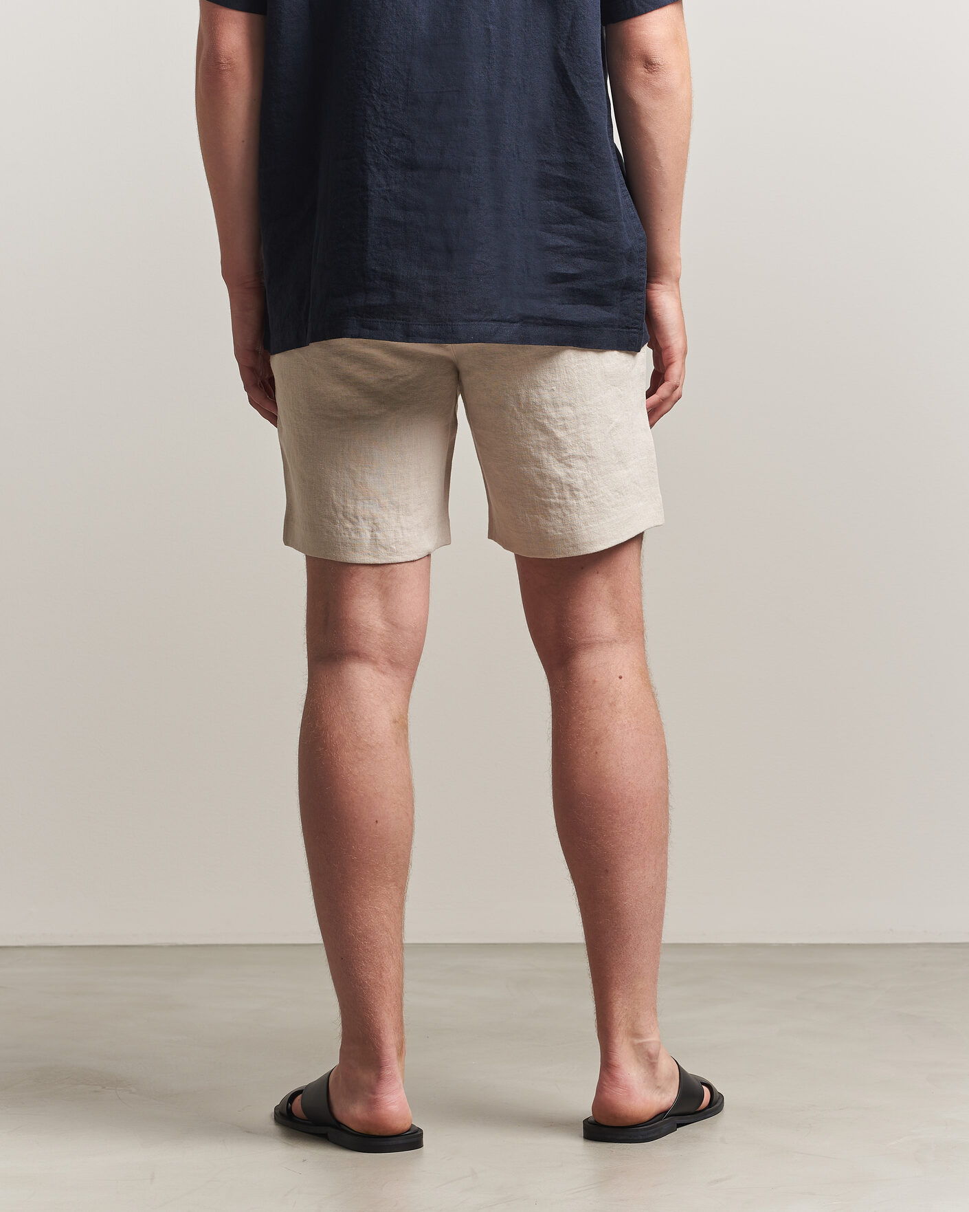 Men | Shorts | A Day's March | Luny Linen Shorts Oyster