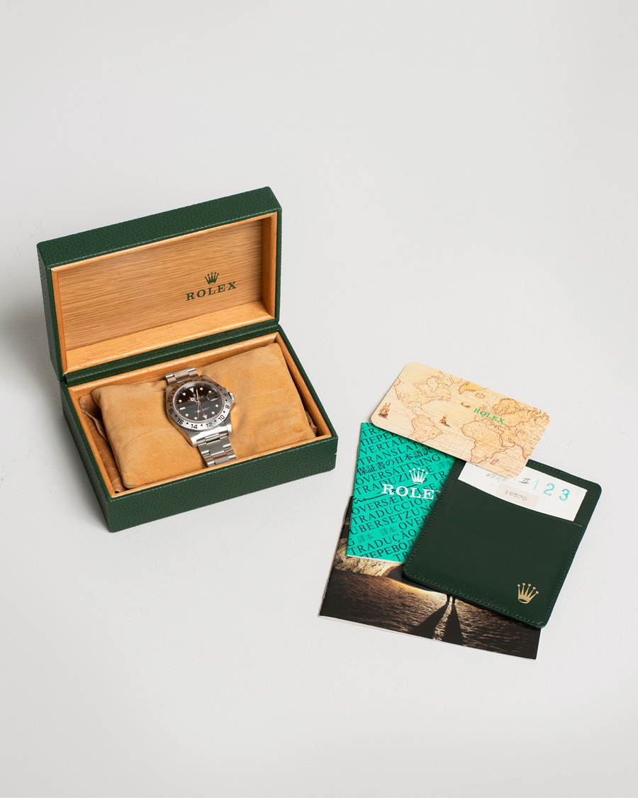 Men | Rolex Pre-Owned Explorer II 16570 Silver | Rolex Pre-Owned | Explorer II 16570 Silver