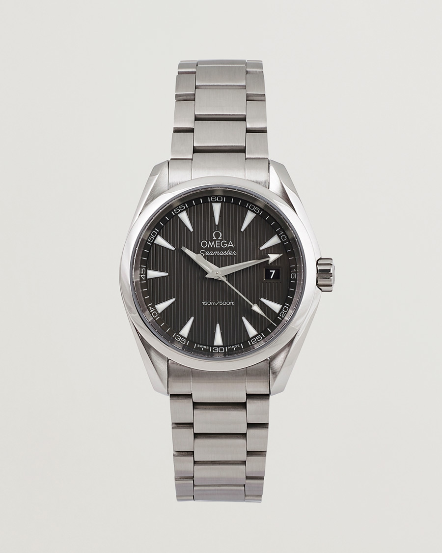 Men | Omega Pre-Owned Seamaster Aqua Terra Silver | Omega Pre-Owned | Seamaster Aqua Terra Silver