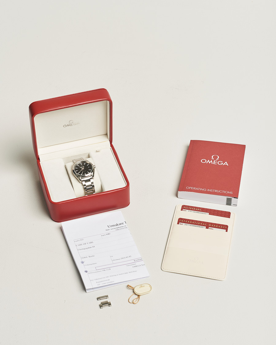 Men | Omega Pre-Owned Seamaster Aqua Terra Silver | Omega Pre-Owned | Seamaster Aqua Terra Silver