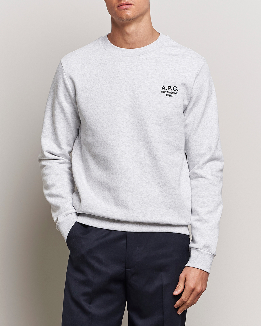 Men | Sweatshirts | A.P.C. | Rue Madame Sweatshirt Heather Grey