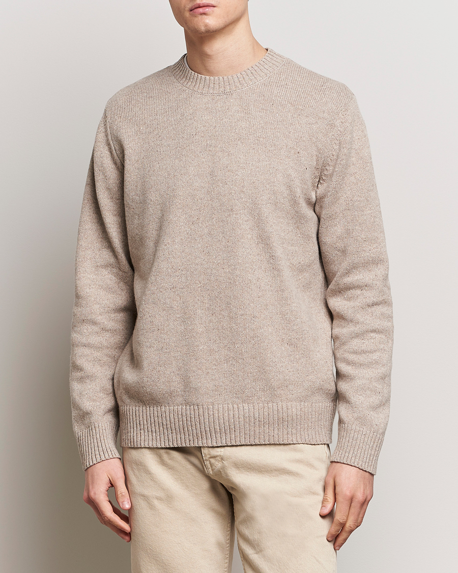 Mies |  | A.P.C. | Pull Lucien Wool Knitted Sweater Beige