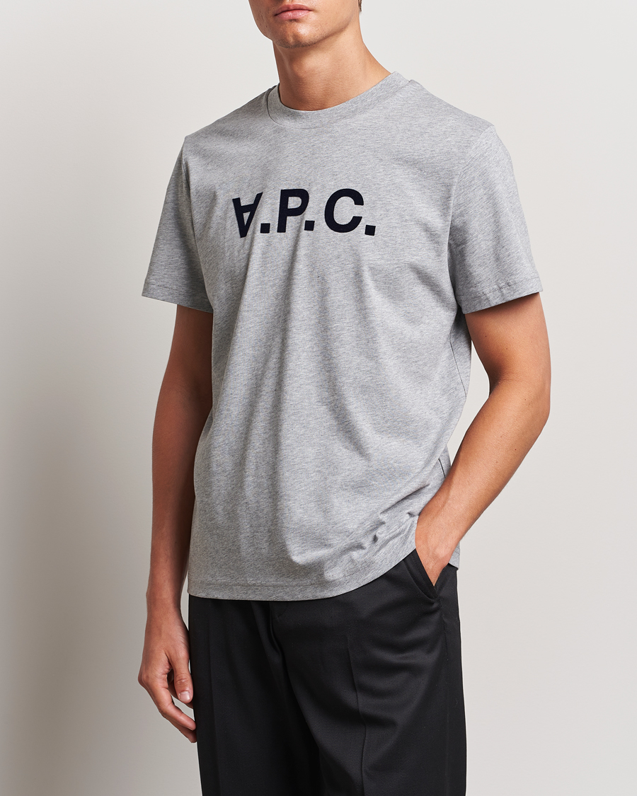 Men | Clothing | A.P.C. | VPC T-Shirt Grey Chine