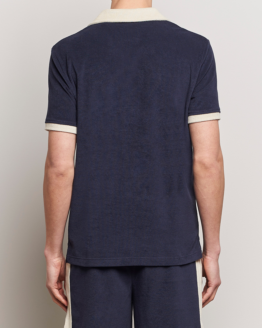 Men | Polo Shirts | GANT | Towelling Resort Collar Polo Evening Blue