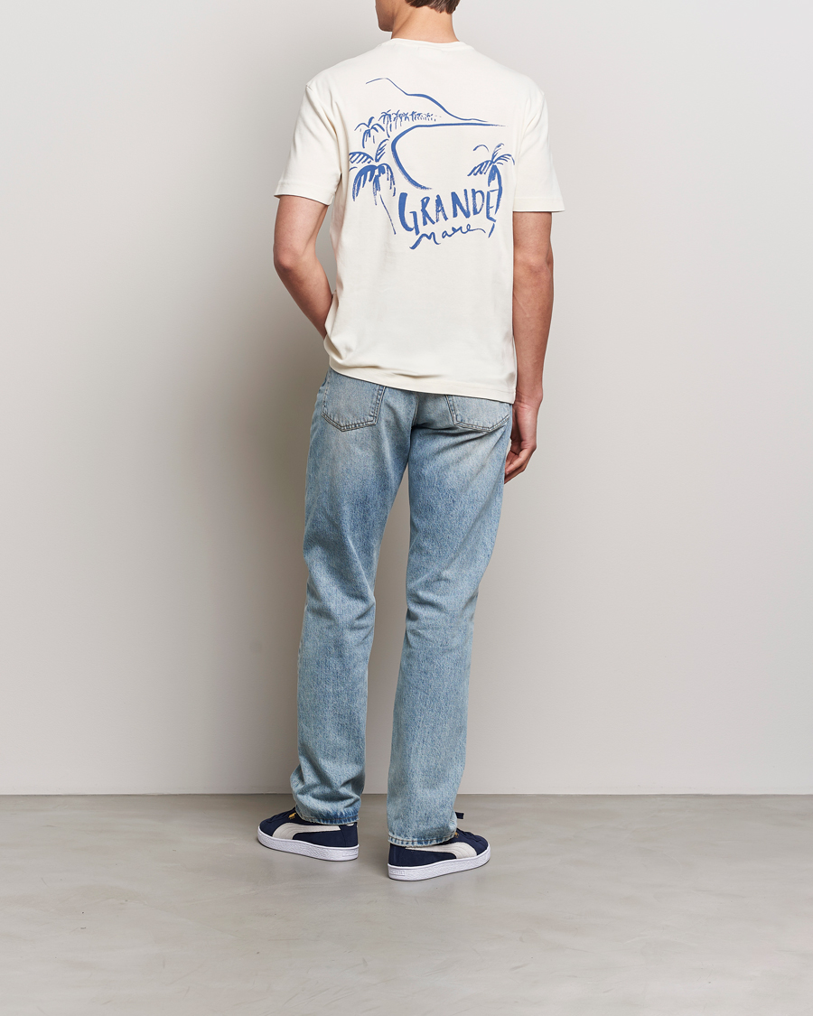 Men | T-Shirts | GANT | Graphic Printed T-Shirt Cream