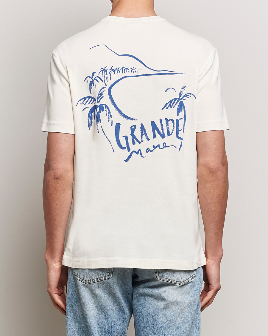 Men | T-Shirts | GANT | Graphic Printed T-Shirt Cream