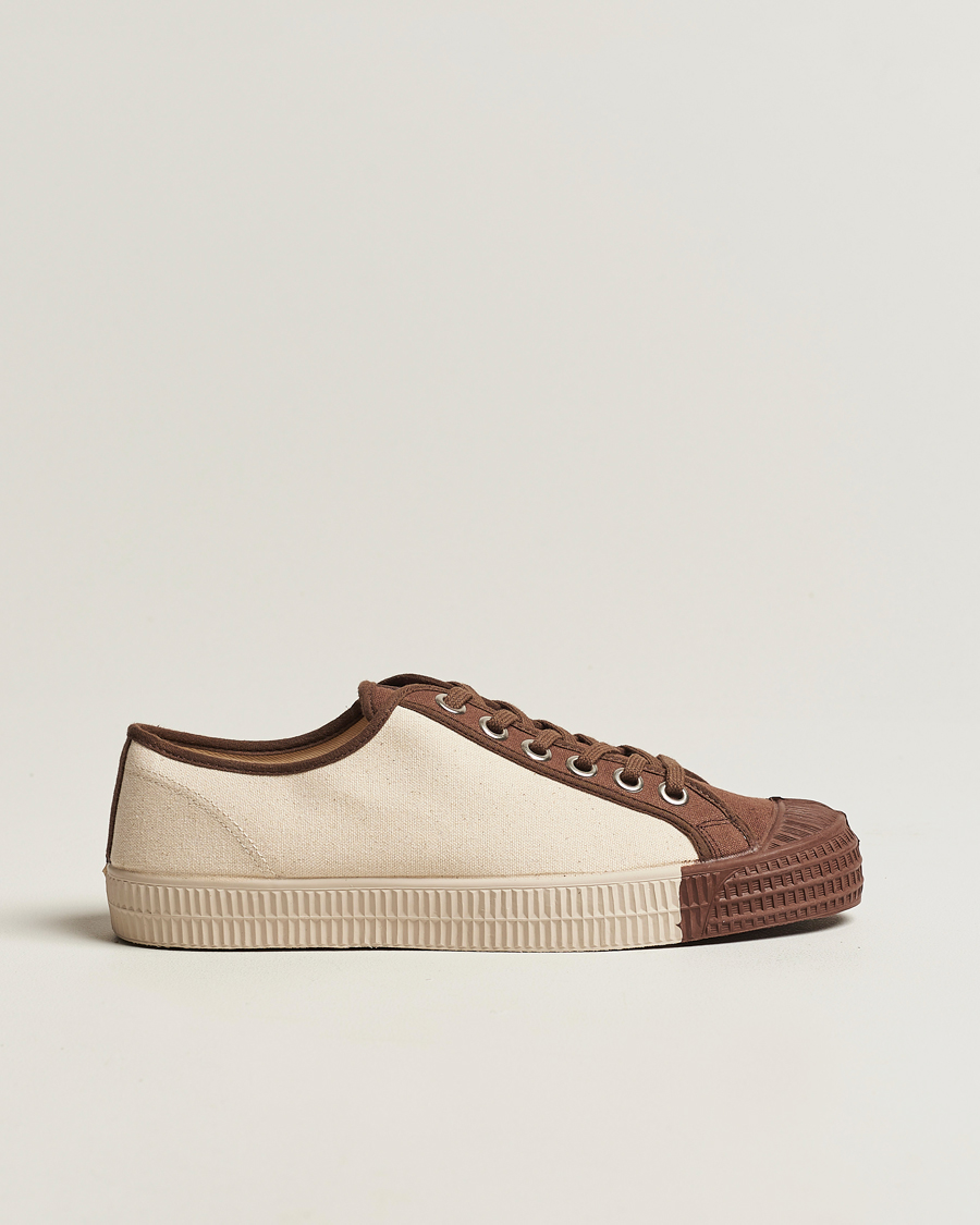 Men | Novesta Star Master Coloured Toe Sneaker Brown/Wheat | Novesta | Star Master Coloured Toe Sneaker Brown/Wheat