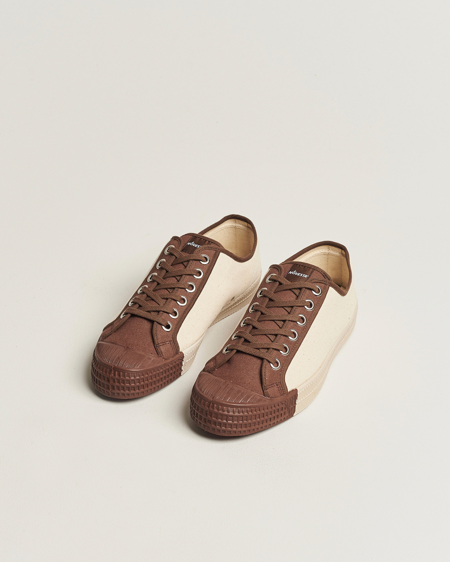 Men | Novesta Star Master Coloured Toe Sneaker Brown/Wheat | Novesta | Star Master Coloured Toe Sneaker Brown/Wheat