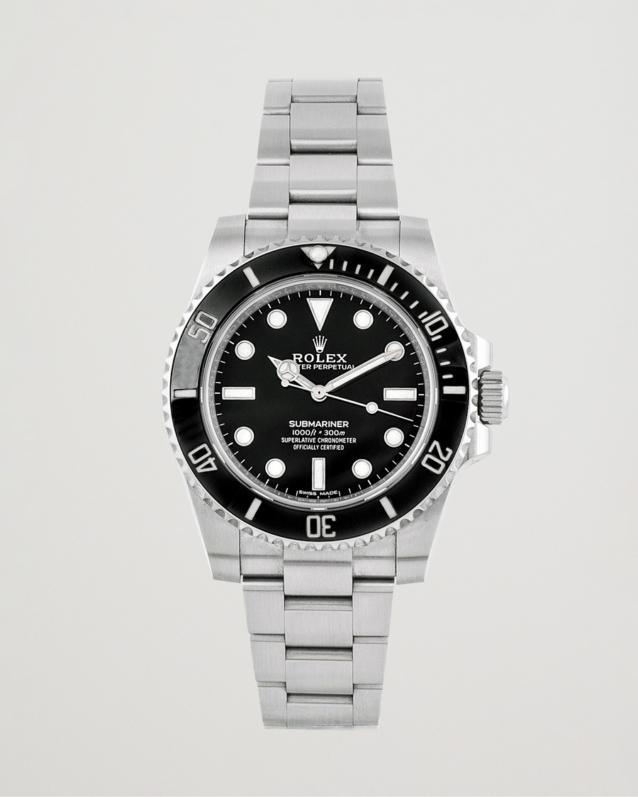 Men | Rolex Pre-Owned Submariner 114060 Silver | Rolex Pre-Owned | Submariner 114060 Silver