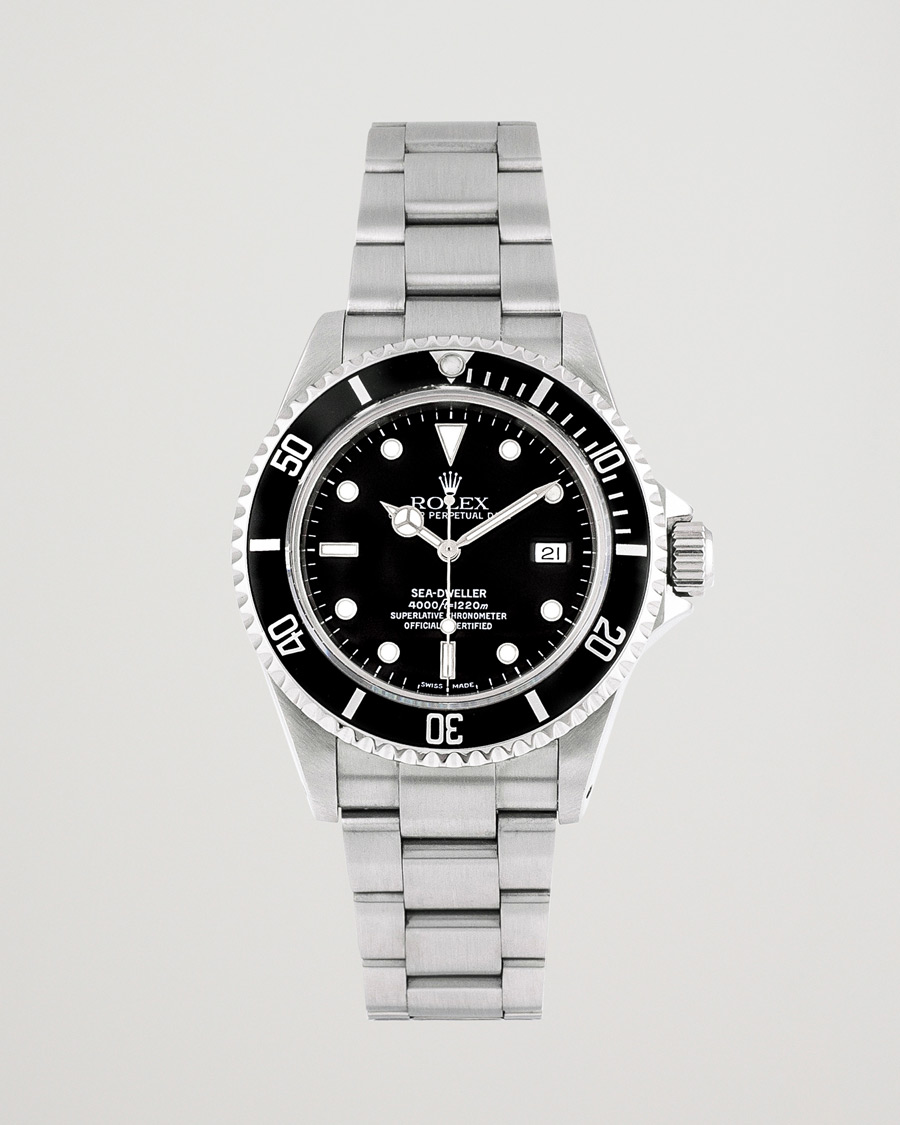 Men | Rolex Pre-Owned Sea Dweller 16600 Oyster Perpetual Steel Black | Rolex Pre-Owned | Sea Dweller 16600 Oyster Perpetual Steel Black