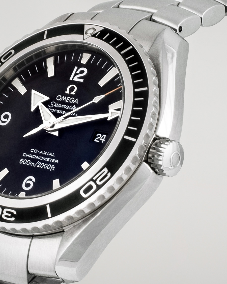 Men | Omega Pre-Owned Seamaster Planet Ocean 2200.50.00 Steel Black Silver | Omega Pre-Owned | Seamaster Planet Ocean 2200.50.00 Steel Black Silver