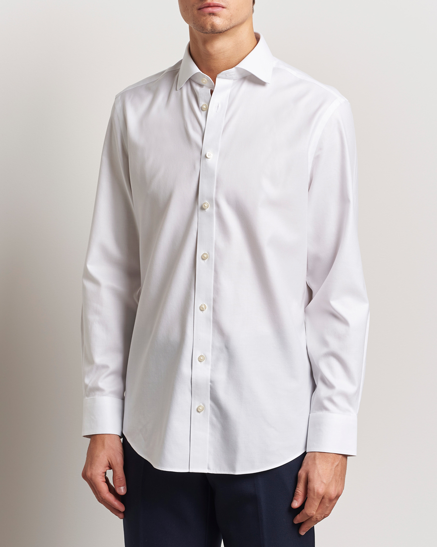 Men | Shirts | Charles Tyrwhitt | Slim Fit Non Iron Cotton Twill Shirt White