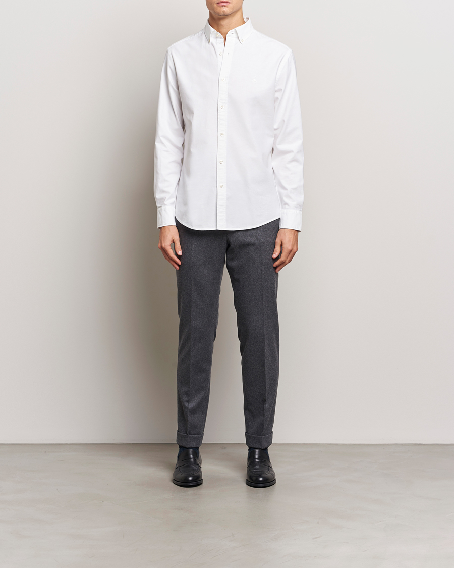 Men | Shirts | Charles Tyrwhitt | Button Down Stretch Oxford Shirt White