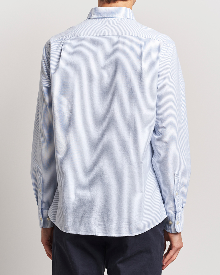 Men | Shirts | Charles Tyrwhitt | Button Down Stretch Oxford Shirt Blue/Whte