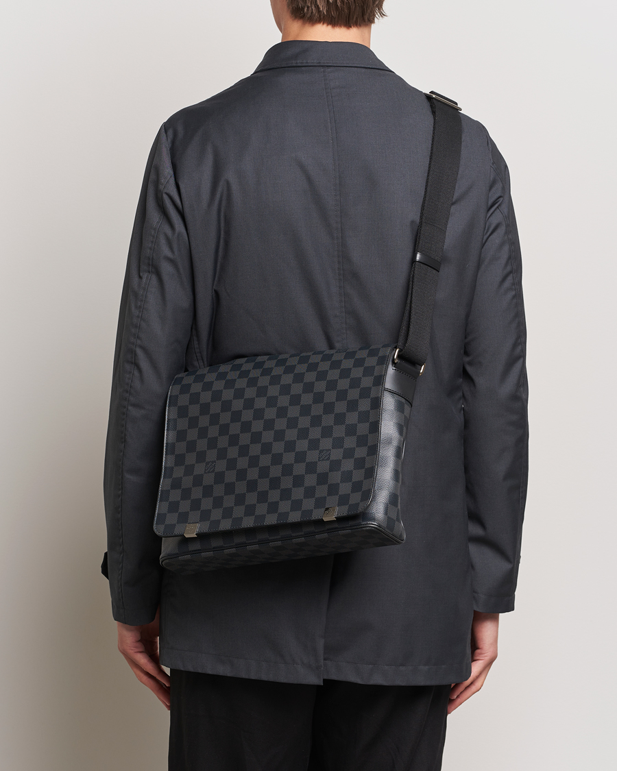 Men |  | Louis Vuitton Pre-Owned | District PM Messenger Bag Damier Graphite