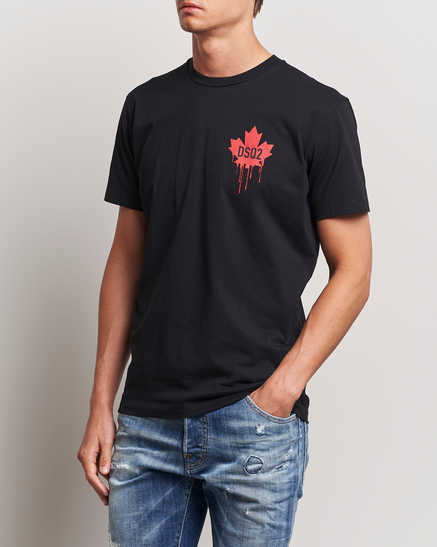 Homme | Vêtements | Dsquared2 | Small Leaf T-Shirt Black