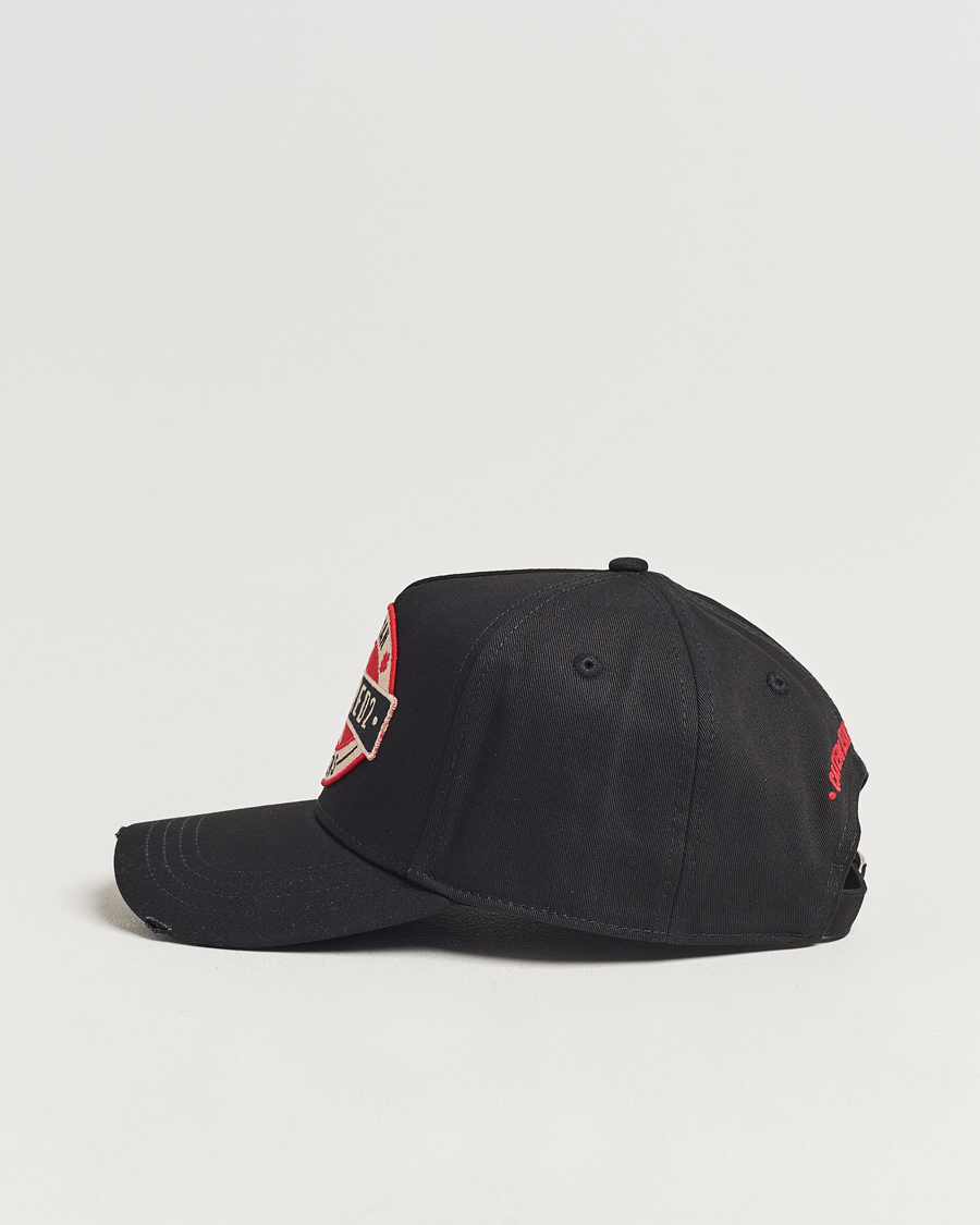 Men | Hats & Caps | Dsquared2 | Brothers Logo Baseball Cap Black