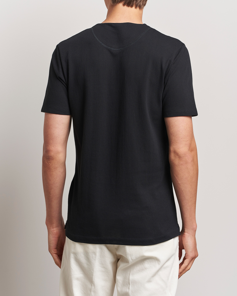 Men | T-Shirts | Sunspel | Riviera Henley Black