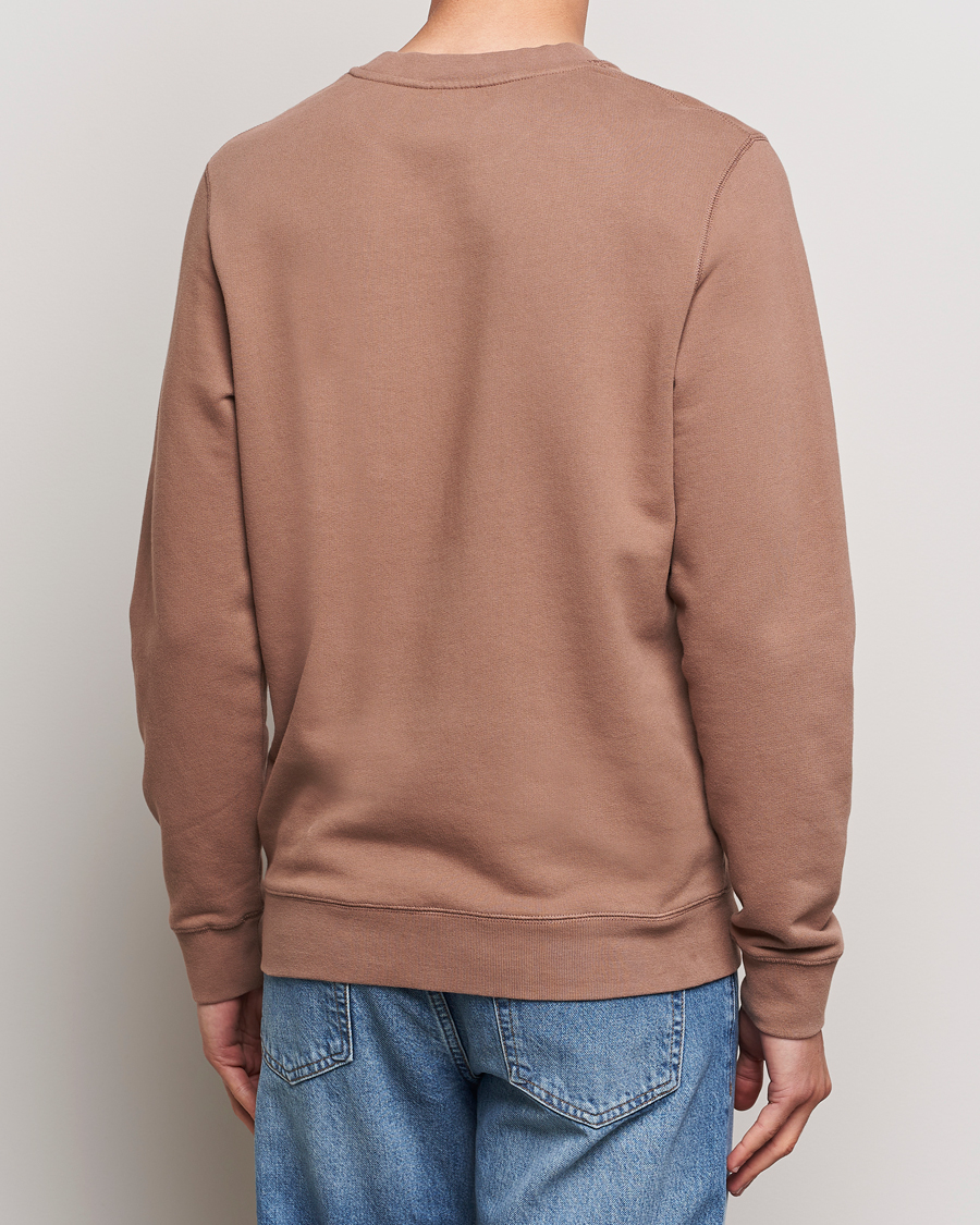 Men | Sweaters & Knitwear | Sunspel | Loopback Sweatshirt Dark Sand