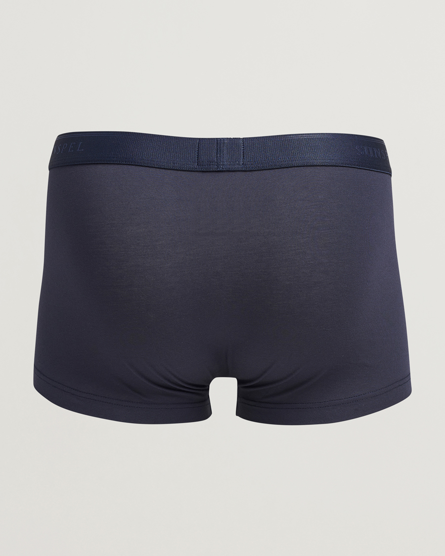 Men | What's new | Sunspel | 3-Pack Cotton Stretch Trunk Navy