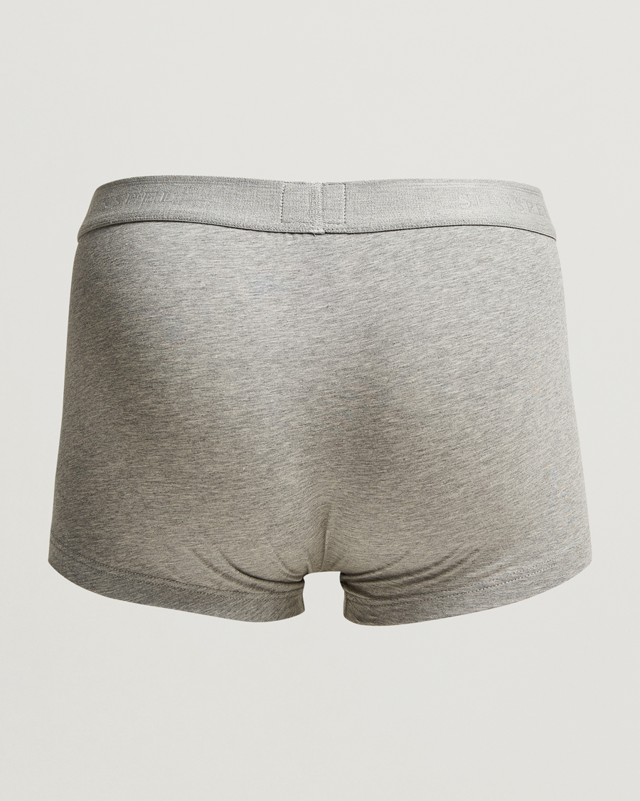 Men | What's new | Sunspel | 3-Pack Cotton Stretch Trunk Grey